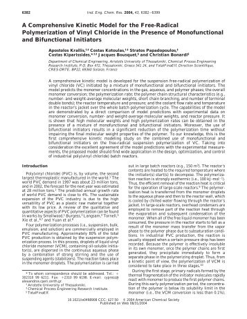 A Comprehensive Kinetic Model for the Free-Radical Polymerization ...