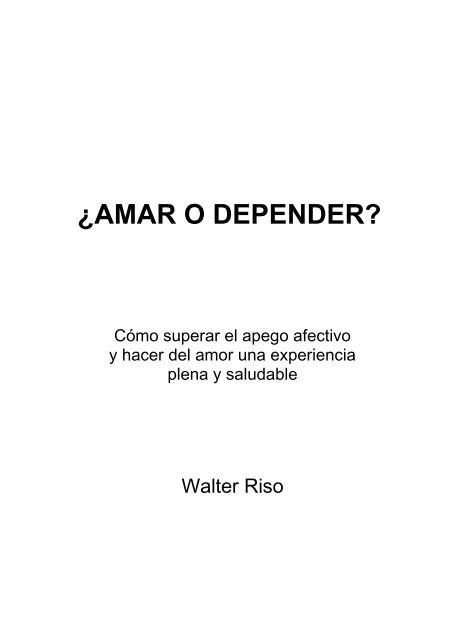 Amar-o-Depender-Walter-Riso