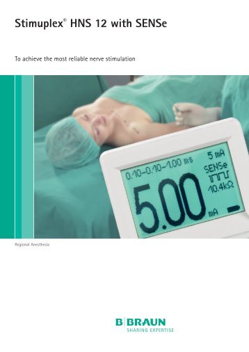 Stimuplex® HNS 12 with SENSe - B. Braun Medical AS