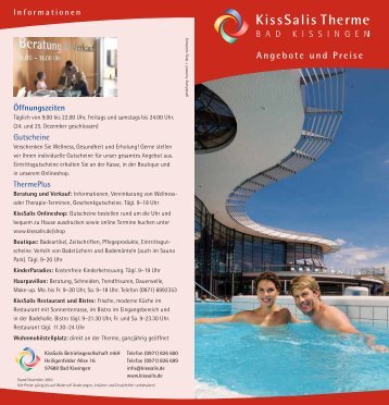 Angebote und Preise - KissSalis Therme