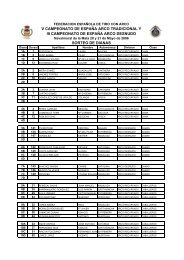 V Campeonato de EspaÃ±a Arco Tradicional y III Arco Desnudo