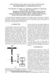 ARC DISCHARGE IN A CROSS-SECTIONAL FLOW OF GAS