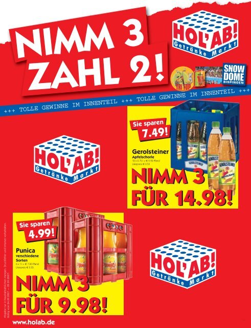 NIMM 3 FÜR 14.98! - Hol