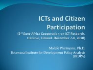 Technology and the Nature of Active Citizenship - EuroAfrica-ICT