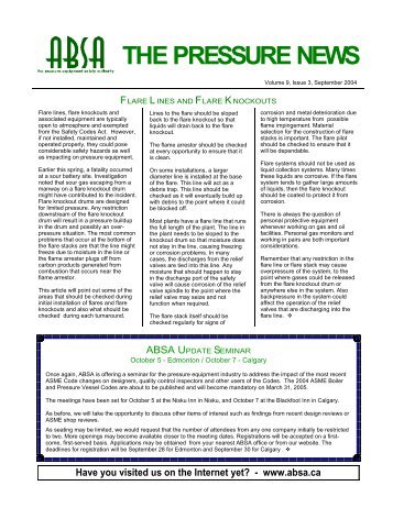 THE PRESSURE NEWS - ABSA