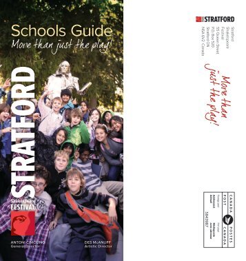 2011 Schools Guide - Stratford Festival
