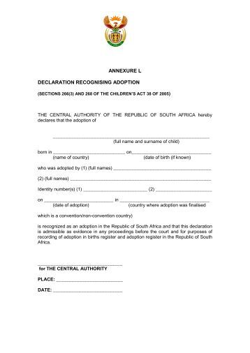 n for form oci hiqa.ie Declaration Self  form