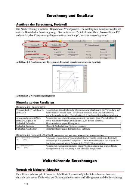 KISSsoft Tutorial: Schraubenauswahl und Nachrechnung nach ...