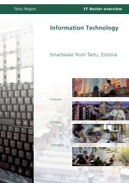 Information Technology IT Sector overview - Tartu