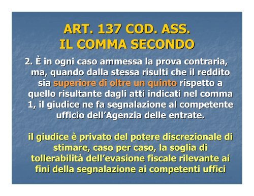 CODICE DELLE ASSICURAZIONI - Tribunale di Varese