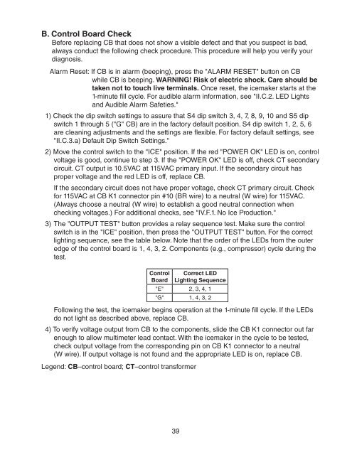 KM-650MAH-E Service manual - Hoshizaki