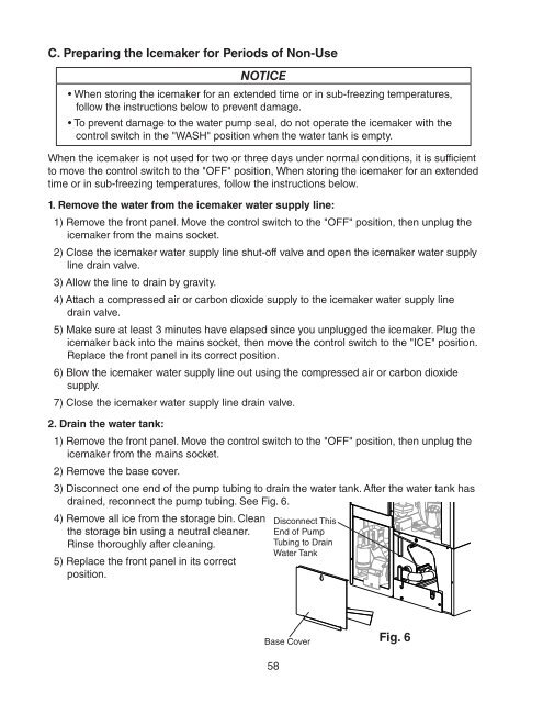 KM-650MAH-E Service manual - Hoshizaki