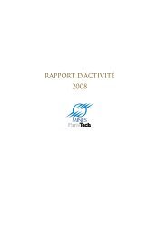 RAPPORT D'ACTIVITÃ© 2008 - MINES ParisTech