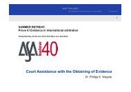 Court Assistance with the Obtaining of Evidence