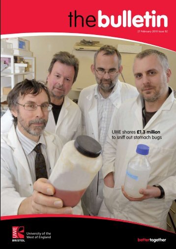 UWE shares Â£1.3 million to sniff out stomach bugs - University of the ...