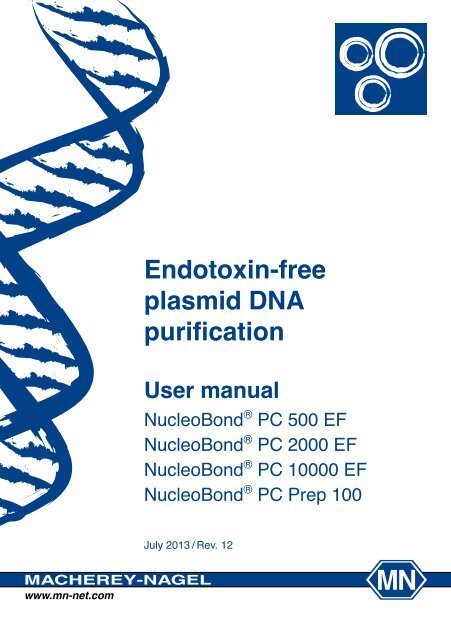 Endotoxin-free Plasmid DNA - Macherey Nagel
