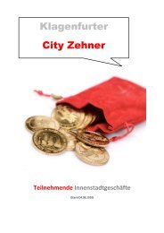 Klagenfurter City Zehner - Klagenfurt Marketing GmbH