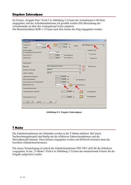 KISSsoft Tutorial: Nachrechnung Stirnradpaar, und ...