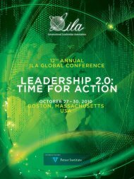 leadership 2.0: time for action - International Leadership Association