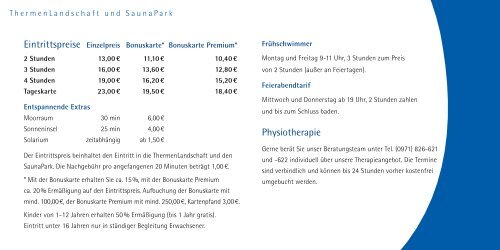 Preisliste - KissSalis Therme