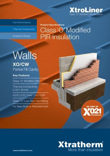 Class 'O'Modified PIR Insulation - Xtratherm