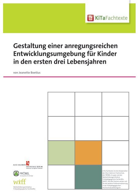 Gestaltung einer anregungsreichen Entwicklungs ... - KiTa Fachtexte