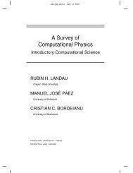 A Survey of Computational Physics - Physics at Oregon State ...