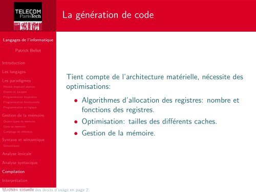 Langages de l'informatique