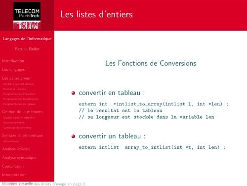 Langages de l'informatique