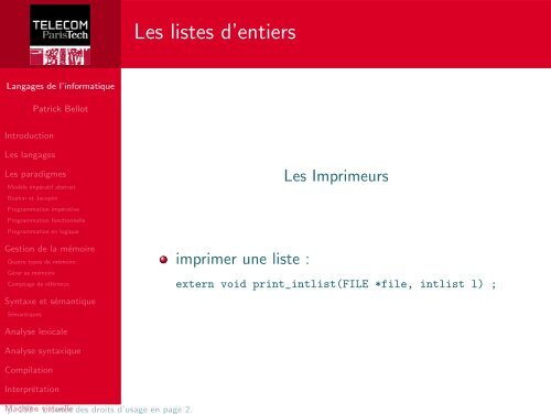 Langages de l'informatique