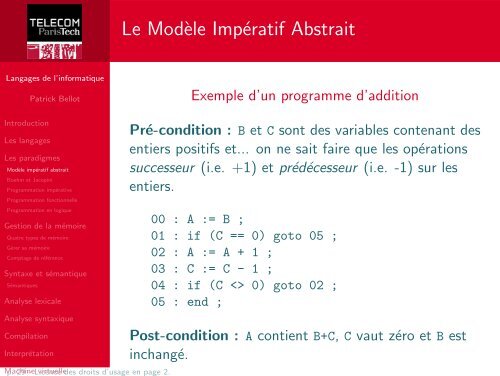 Langages de l'informatique