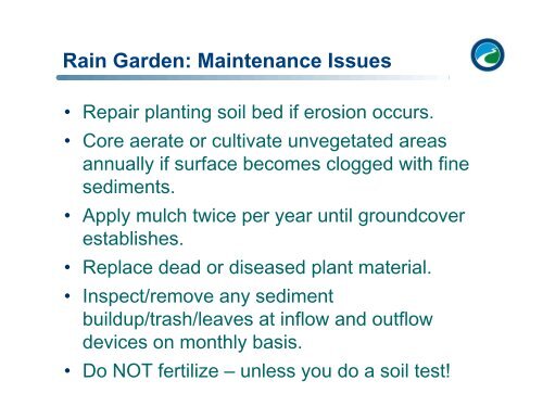 Engineering Concepts for Bioretention Facilities - Rutgers ...