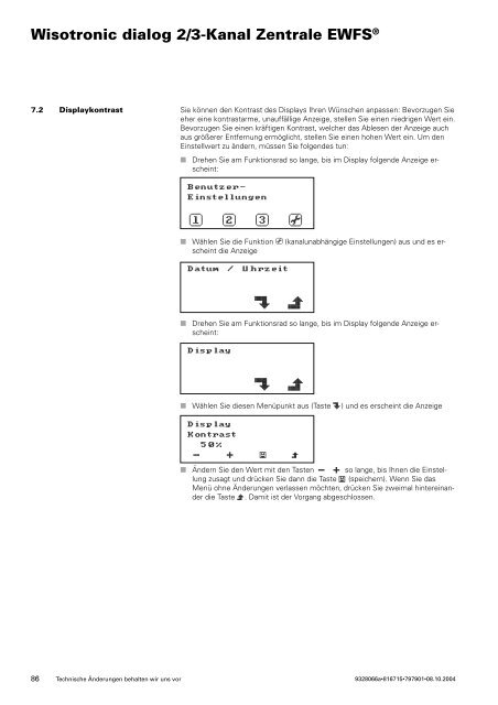 Wisotronic dialog 2/3-Kanal Zentrale EWFS - Warema