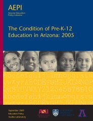 Front and Rear Covers of Report - Arizona State University