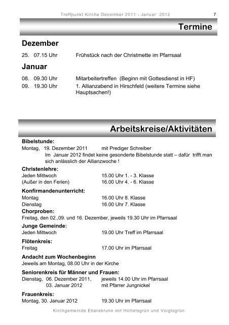 Januar - Ev.-Luth. Kirchgemeinden Ebersbrunn und Hirschfeld