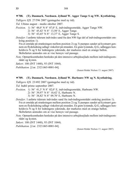 EFTERRETNINGER FOR SÃFARENDE