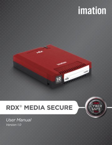 Imation RDX Media Secure User Manual