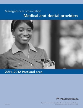 2011-2012 Portland area KOJ Medical and dental providers