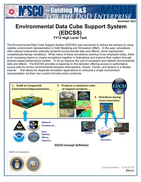 Environmental Data Cube Support System &#40;EDCSS&#41; - Modeling ...