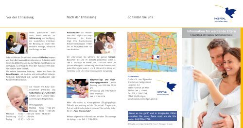 Information für werdende Eltern - Stiftung Hospital zum Heiligen Geist