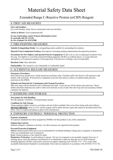 Material Safety Data Sheet - Thermo Scientific
