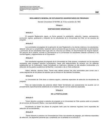 REGLAMENTO GENERAL DE ESTUDIANTES UNIVERSITARIOS ...