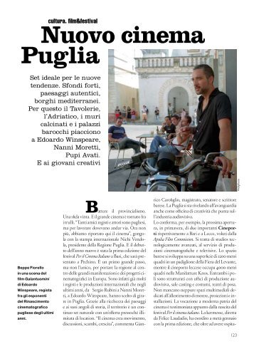 Nuovo cinema Puglia - Apulia Film Commission