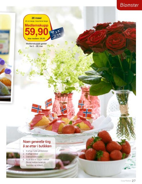 MIKS 3 FOR 69,- ROSER TIL 17. MAI FERIE I NORGE - Coop