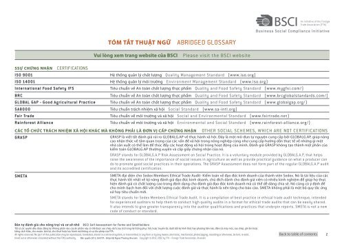 Self-ASSeSSment for PrimAry Production: fArmS - THE BSCI ...