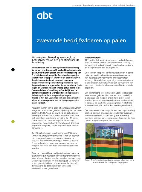 Flyer Zwevende bedrijfsvloeren op palen - Abt