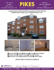 CORNFLOWER WAY, HATFIELD, HERTS AL10 9FY A ... - Pikes