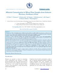 Aflatoxin Contamination in Wheat Flour Samples from Golestan ...