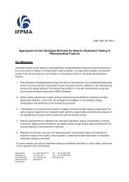 IFPMA Position Paper on Redundant Testing