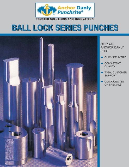 Ball Lock Series Punches - Anchor Lamina Inc